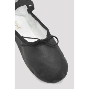 Ballettschuhe Leder, schwarz 5,5