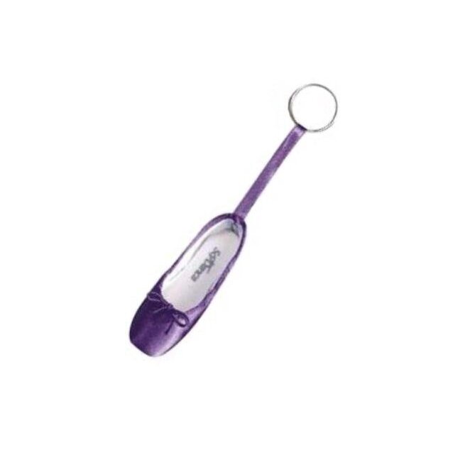 Spitzenschuh-Schlüsselanhänger purple