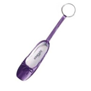 Spitzenschuh-Schlüsselanhänger purple