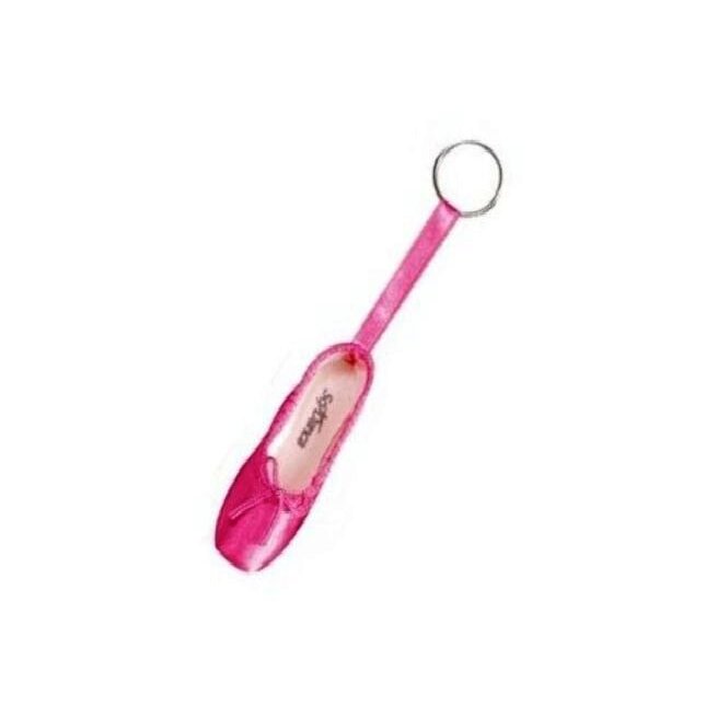 Spitzenschuh-Schlüsselanhänger hot pink